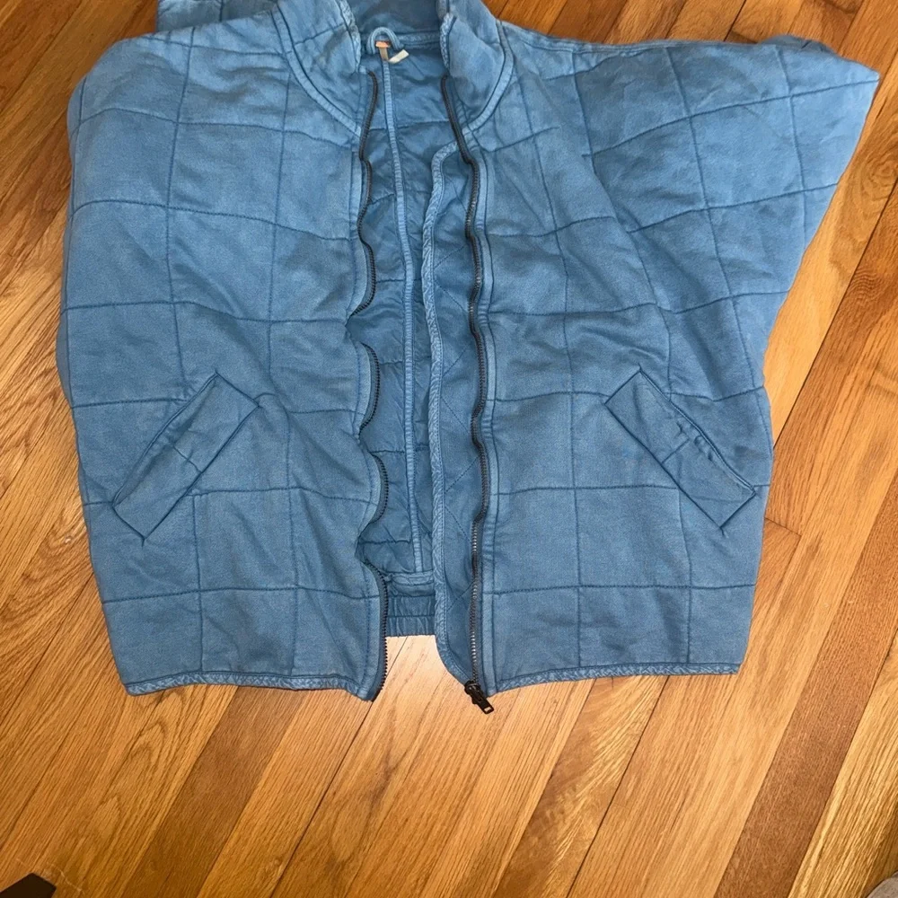 Free People Light Blue Quilted Puffer Jacket - Picture 4 of 6